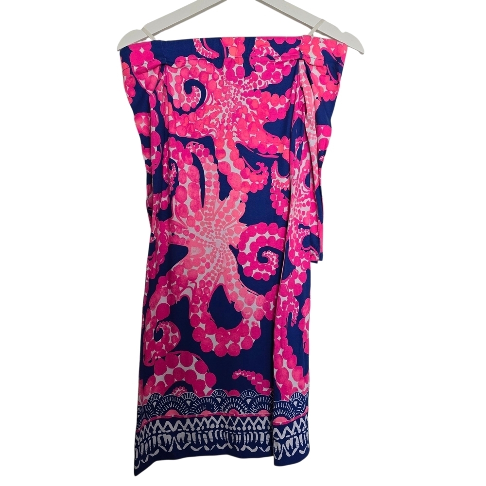 NWT Lilly Pulitzer Laurana Mocean Pink and Blue Floral Dress - Picture 2 of 4
